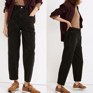 Madewell Tall Pull-On Balloon Jeans in Hobson Wash: Paperbag Edition MT NC495